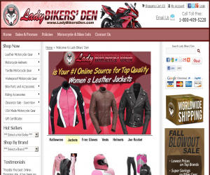 Lady Bikers Den Discount Coupons