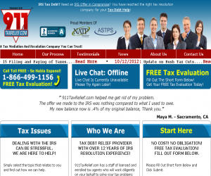 911 Tax Relief Discount Coupons