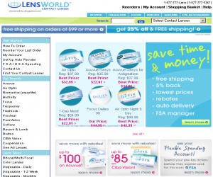 LensWorld Discount Coupons