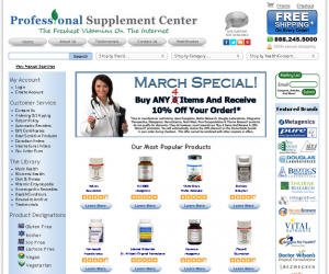 Professional Supplement Center Discount Coupons