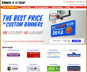 Banners On The Cheap Discount Coupons